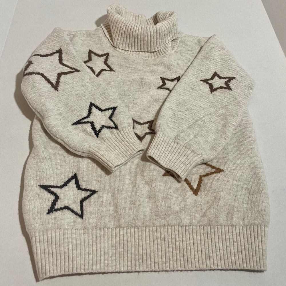 Baby GAP 3 year Toddler Star Turtleneck Sweater